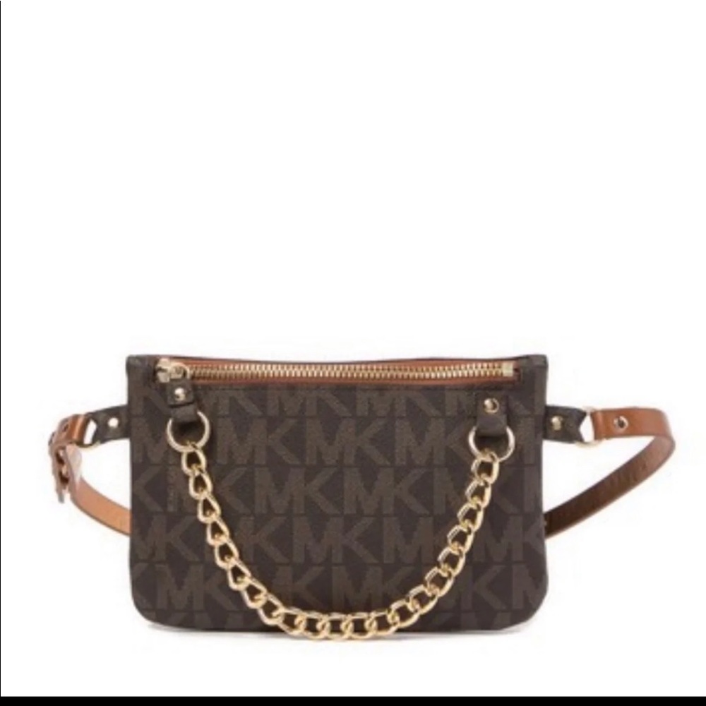 Michael Kors pull chain belt bag